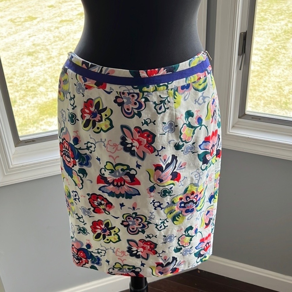 Boden NWT Modern‎ Preppy Colorful Floral Pencil Skirt